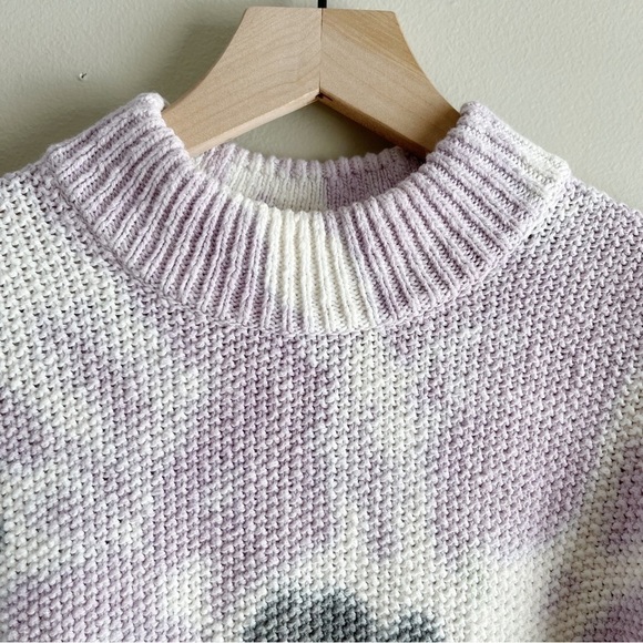 Madewell Lavender and Charcoal Tie-Dye Sweater - Picture 3 of 10